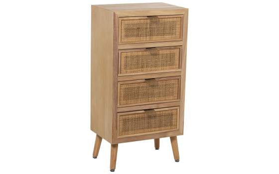 Sinfonier Actual Madera y Rejilla Rattan 4 Cajones Serie Sedir Sinfonier Actual Madera y Rejilla Rattan 4 Cajones Serie Sedir