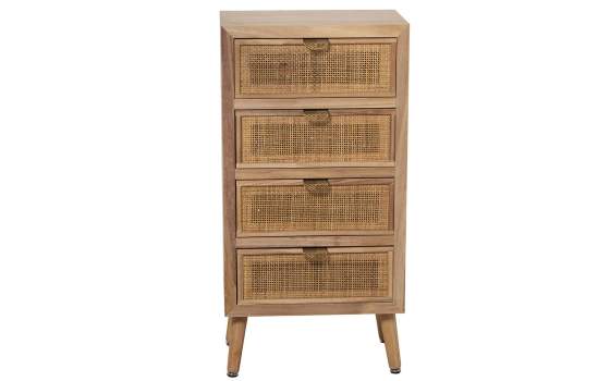 Sinfonier Actual Madera y Rejilla Rattan 4 Cajones Serie Sedir Sinfonier Actual Madera y Rejilla Rattan 4 Cajones Serie Sedir