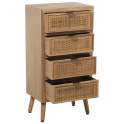 Sinfonier Actual Madera y Rejilla Rattan 4 Cajones Serie Sedir Sinfonier Actual Madera y Rejilla Rattan 4 Cajones Serie Sedir
