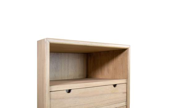 Sinfonier Alto 4 Cajones Estante Estilo Nordico Serie Scandi