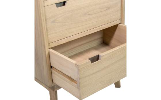 Sinfonier Alto 4 Cajones Estante Estilo Nordico Serie Scandi