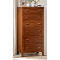 Sinfonier Alto Dormitorio Colonial 6 Cajones Serie Amtriain