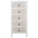 Sinfonier Blanco 5 Cajones Decorados Serie Arosen
