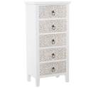 Sinfonier Blanco 5 Cajones Decorados Serie Arosen