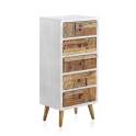 Sinfonier Blanco Decape 5 Cajones Madera Reciclada Albost