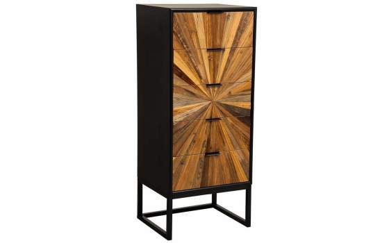 Sinfonier Cajonera Alta Rustica Industrial 5 Cajones Antoin