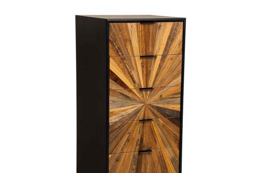 Sinfonier Cajonera Alta Rustica Industrial 5 Cajones Antoin