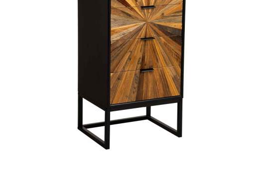 Sinfonier Cajonera Alta Rustica Industrial 5 Cajones Antoin