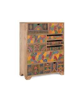 Sinfonier Decorado en Colores Tipo Mandala 10 Cajones Alverit