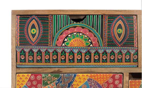 Sinfonier Decorado en Colores Tipo Mandala 10 Cajones Alverit