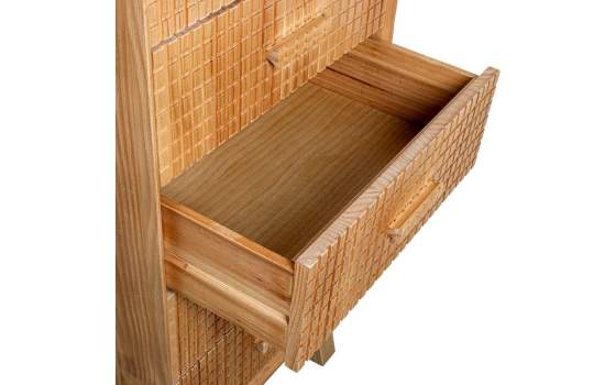 Sinfonier Dormitorio 5 Cajones Madera Natural Tallada Ardoll