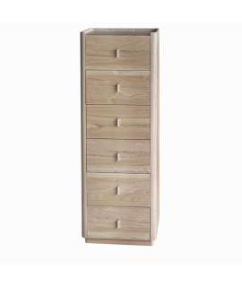 Sinfonier Dormitorio 6 Cajones Madera Fresno Natural Nereide