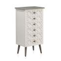 Sinfonier Dormitorio Blanco Actual 6 Cajones  Serie Arpentis