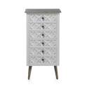 Sinfonier Dormitorio Blanco Actual 6 Cajones  Serie Arpentis