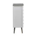 Sinfonier Dormitorio Blanco Actual 6 Cajones  Serie Arpentis