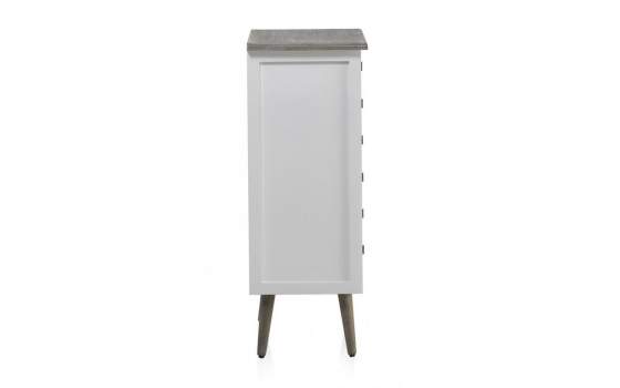 Sinfonier Dormitorio Blanco Actual 6 Cajones  Serie Arpentis