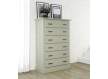 Sinfonier Dormitorio Moderno 6 Cajones Blanco Serie Hera