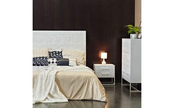 Sinfonier Estilo Etnico Oriental 3 Cajones Tallados Serie Arkaya