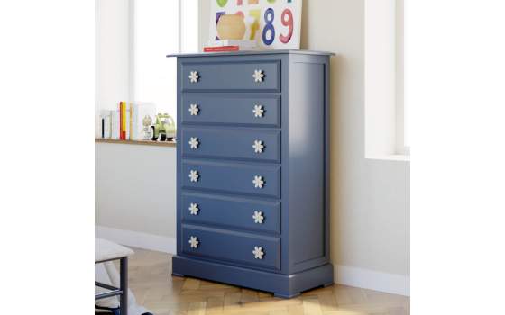 Sinfonier Madera Moderno 6 Cajones tiradores Metalicos Eneas