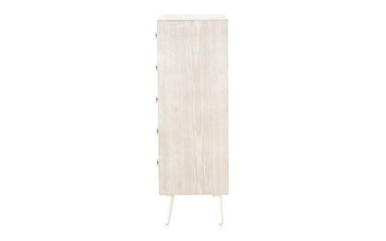 Sinfonier Moderno 5 Cajones Color Blanco Decape Abrezo
