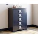 Sinfonier Moderno 5 Cajones tiradores Metalicos Serie Hellen