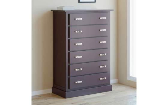 Sinfonier Moderno 6 Cajones con tiradores Metalicos Serie Alexia
