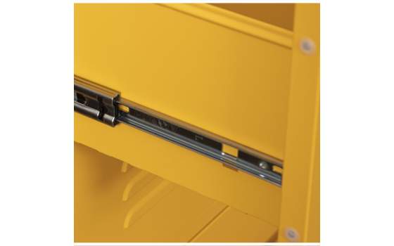 Sinfonier Moderno Metalico 4 Cajones Amarillo Serie Baquijar