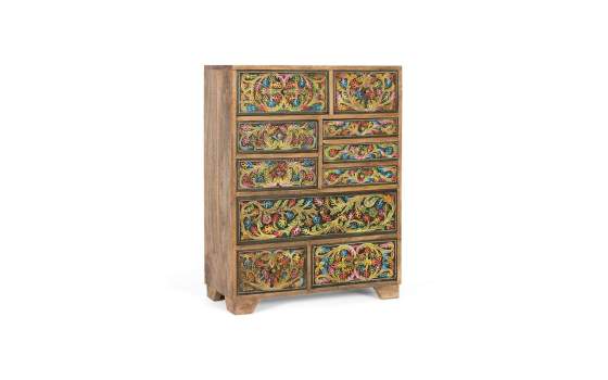 Sinfonier Oriental 10 Cajones Pintados en Colores Albizo