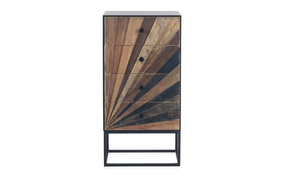 Sinfonier Rustico 4 Cajones Lamas Madera Serie Arizcun