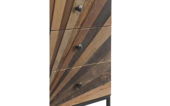 Sinfonier Rustico 4 Cajones Lamas Madera Serie Arizcun