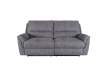 Sofa 2 Plazas Actual Tapizado Gris Reclinable Basil Melvin