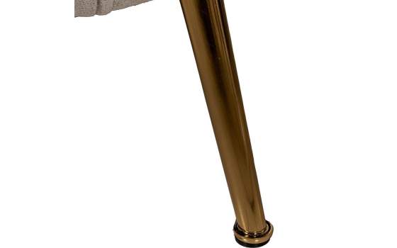 Sofa 2 Plazas Actual Tapizado Terciopelo Beige Serie Areco