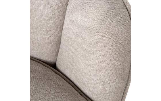 Sofa 2 Plazas Actual Tapizado Terciopelo Beige Serie Areco