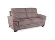 Sofa 2 Plazas Moderno Tapizado Marron Serie Melvin