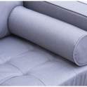 Sofa 2 Plazas Tapizado Lino Gris Estilo Moderno Serie Astaner