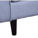 Sofa 2 Plazas Tapizado Lino Gris Estilo Moderno Serie Astaner