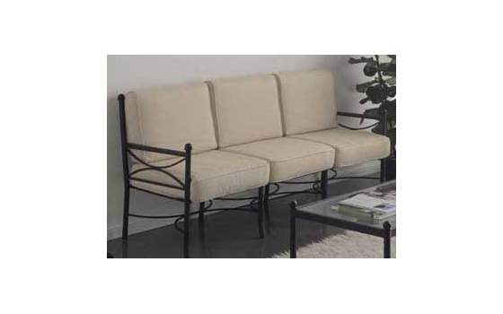 Sofa Forja 3 Plazas con Cojines Nilo