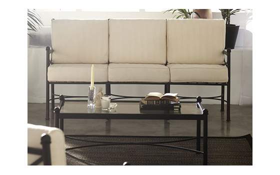 Sofa Forja 3 Plazas con Cojines Nilo