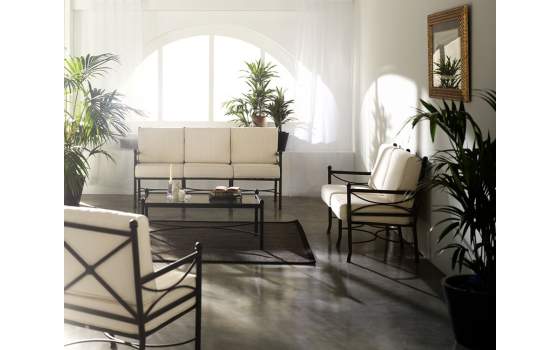 Sofa Forja 3 Plazas con Cojines Nilo