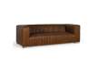 Sofa 3 Plazas Piel Marron Moderno Serie Aikema
