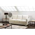 Sofa 3 Plazas Rattan Blanco Decape Ursula