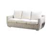 Sofa 3 Plazas Rattan Blanco Decape Ursula