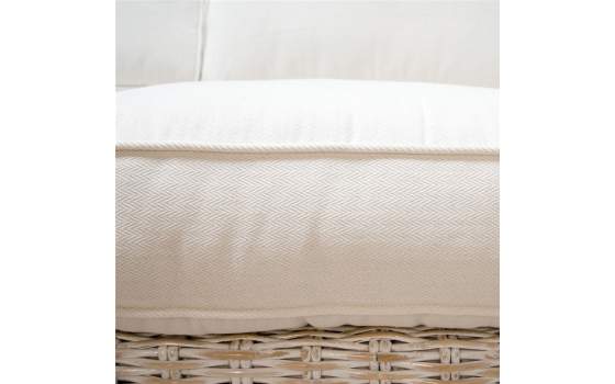 Sofa 3 Plazas Rattan Blanco Decape Ursula