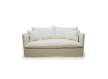 Sofa 3 Plazas Tapizado Crema con Cojines - Serie Nigeria