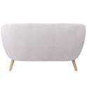 Sofa Actual 2 Plazas Tapizado Beige Serie Areco