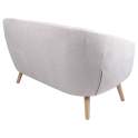 Sofa Actual 2 Plazas Tapizado Beige Serie Areco