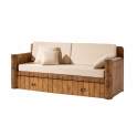 Sofa Cama Rustico Con Cojines