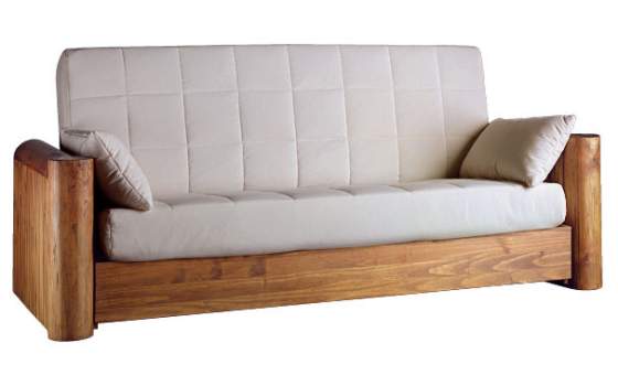 Sofa Cama Rustico Con Cojines Navi