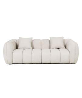 Sofa de 3 Plazas Diseño Moderno Beige - Serie Vinson