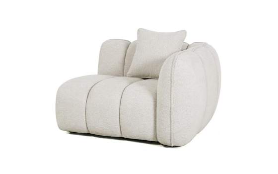 Sofa de 3 Plazas Diseño Moderno Beige - Serie Vinson